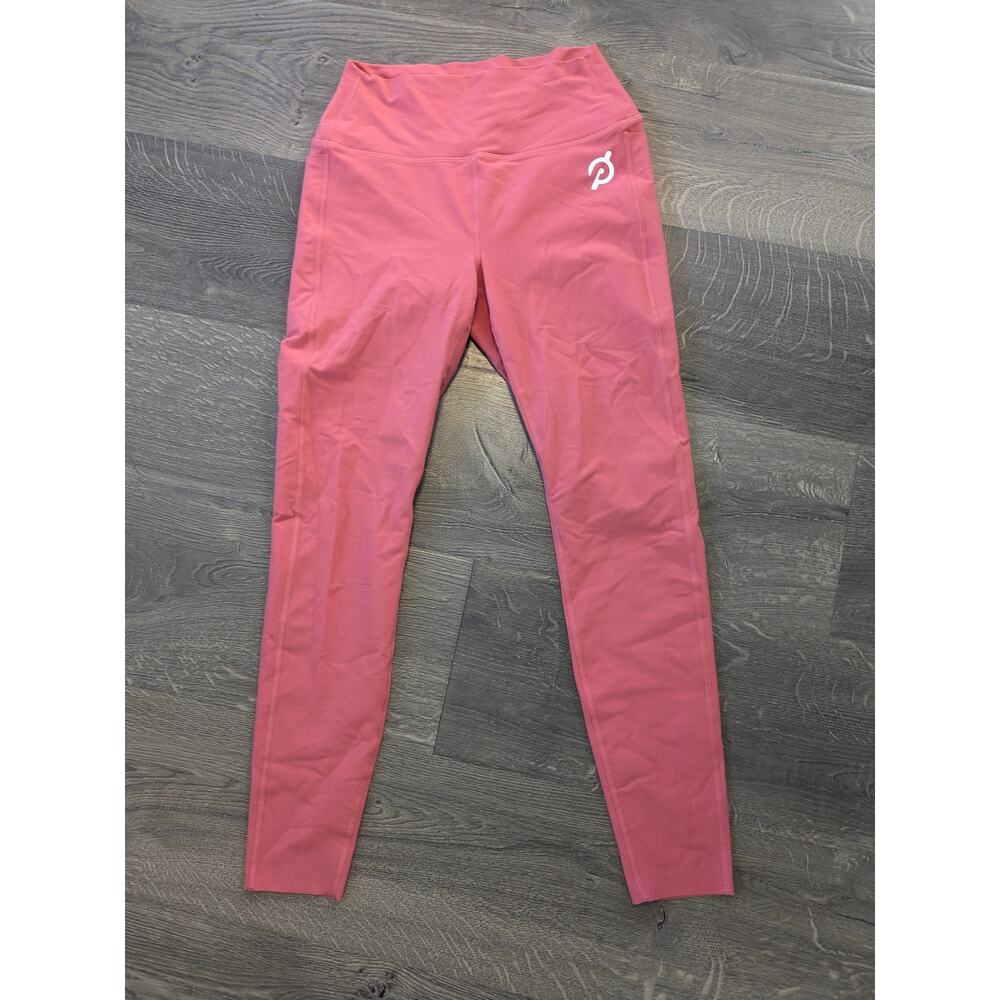 Peloton Cadent High Rise Leggings with Pockets Sz S Coral Pink/Orange Color